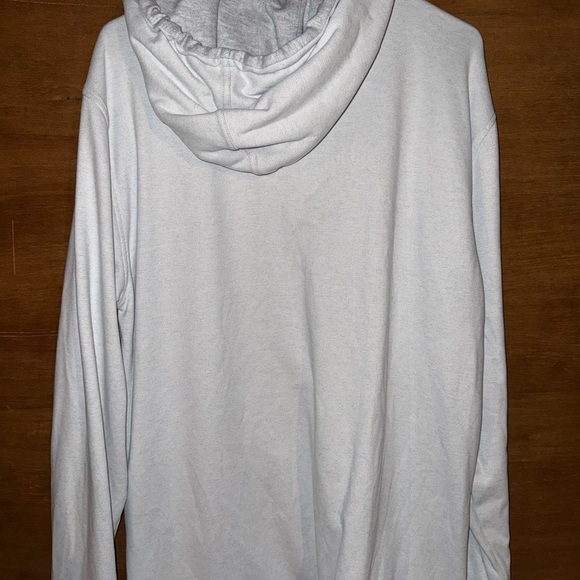 Men's Light Gray Hooded Shirt - Picture 2 of 2